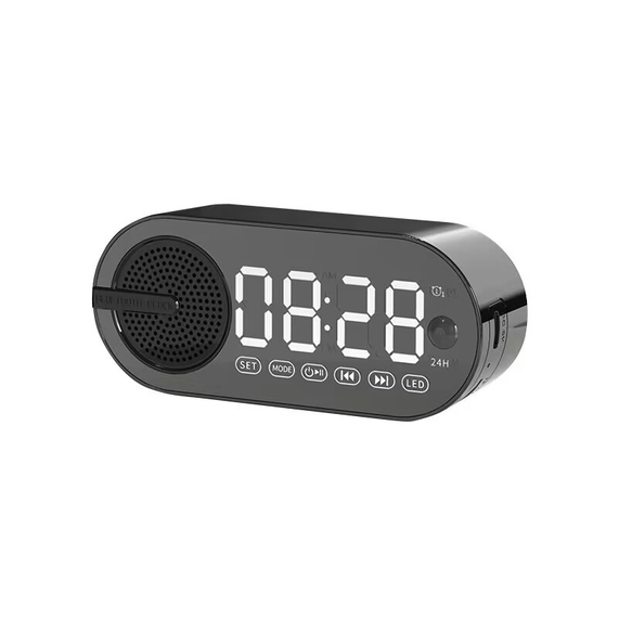[Колонка беспроводная MyTone Sound Clock c часами, черная]