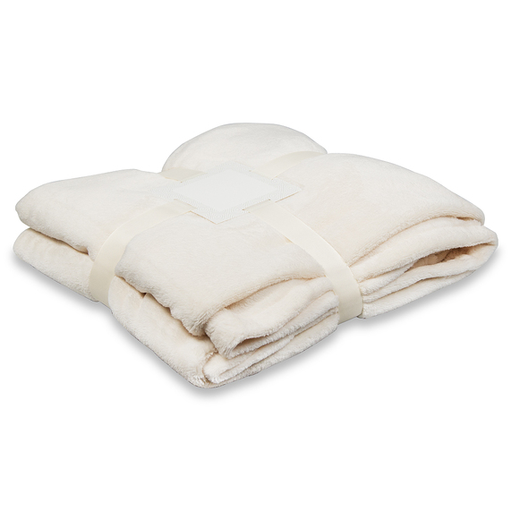 [Плед флисовый SUPER SOFT COMFORT TRAVEL, бежевый]