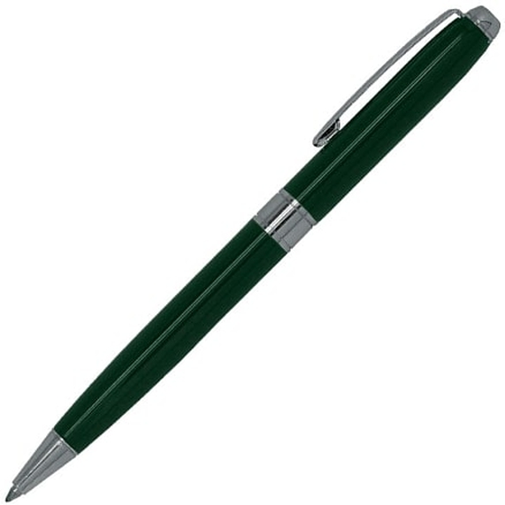 [Ручка шариковая Gamma, металлическая, зеленая/серебристая]