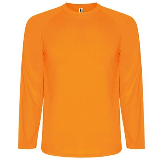 [Спортивная футболка MONTECARLO L/S мужская, ФЛУОРЕСЦЕНТНЫЙ ОРАНЖЕВЫЙ L]