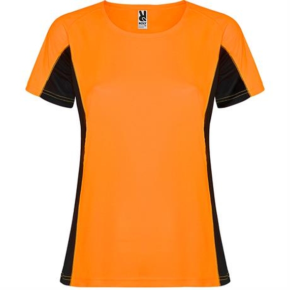 [Спортивная футболка SHANGHAI WOMAN женская, ФЛУОРЕСЦЕНТНЫЙ ОРАНЖЕВЫЙ/ЧЕРНЫЙ XL]