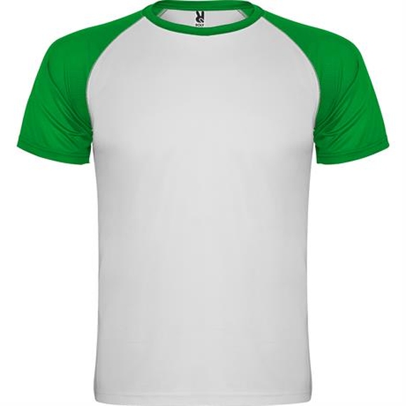 [Спортивная футболка INDIANAPOLIS мужская, БЕЛЫЙ/ПАПАРОТНИКОВЫЙ XL]