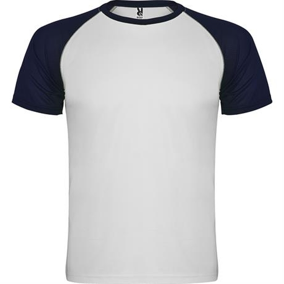 [Спортивная футболка INDIANAPOLIS мужская, БЕЛЫЙ/МОРСКОЙ СИНИЙ XL]
