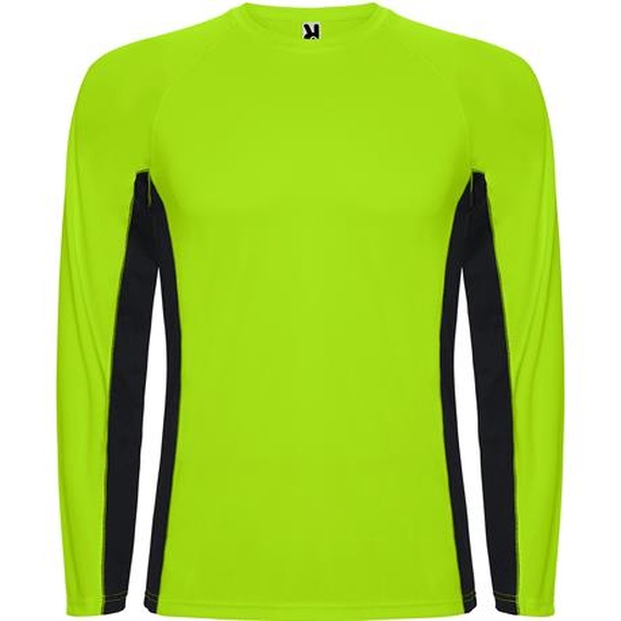 [Спортивная футболка SHANGHAI L/S мужская, ФЛУОРЕСЦЕНТНЫЙ ЗЕЛЕНЫЙ/ЧЕРНЫЙ S]