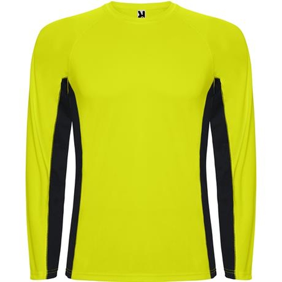[Спортивная футболка SHANGHAI L/S мужская, ФЛУОРЕСЦЕНТНЫЙ ЖЕЛТЫЙ/ЧЕРНЫЙ L]