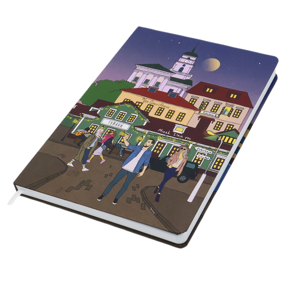 [Записная книжка A5 Dziuna Зыбицкая в линейку 15,5 x 21 см]