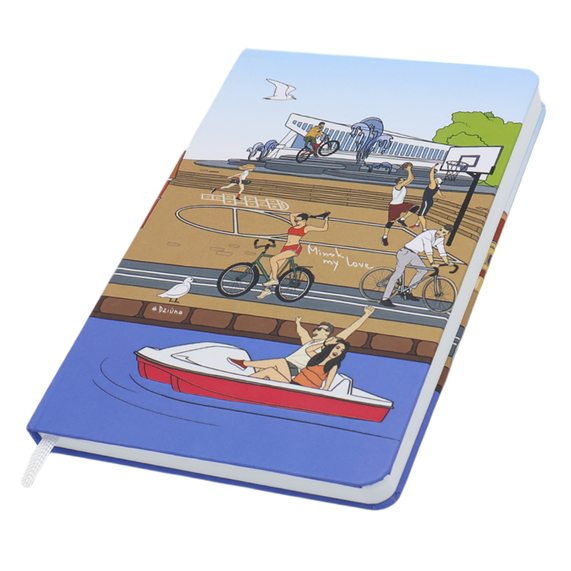 [Записная книжка A5 Dziuna Немига в клетку 15,5 x 21 см]