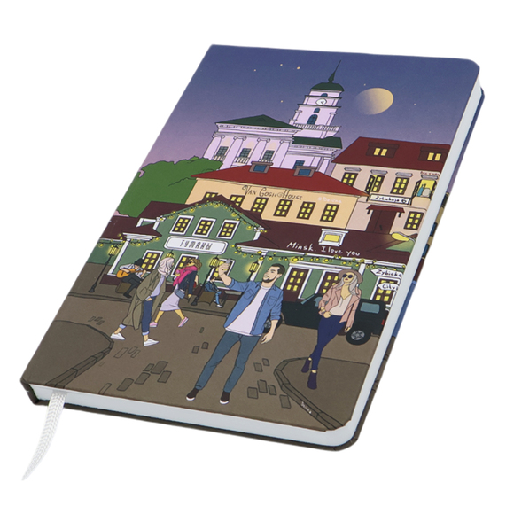 [Записная книжка A5 Dziuna Зыбицкая в клетку 15 x 21 см]