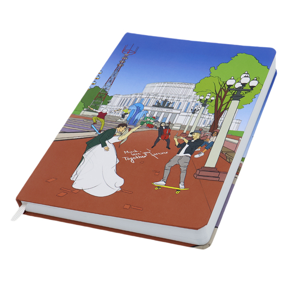 [Записная книжка A5 Dziuna Театр в клетку 15 x 21 см]