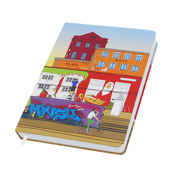 [Записная книжка A6 Dziuna Октябрьская в клетку 10,5 x 16 см]