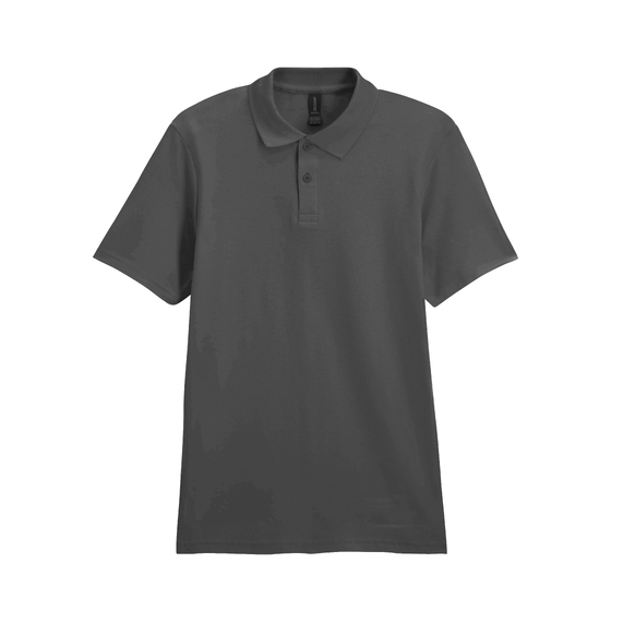 [Футболка поло SOFTSTYLE ADULT DOUBLE PIQUE, ГРАФИТОВЫЙ 3XL]