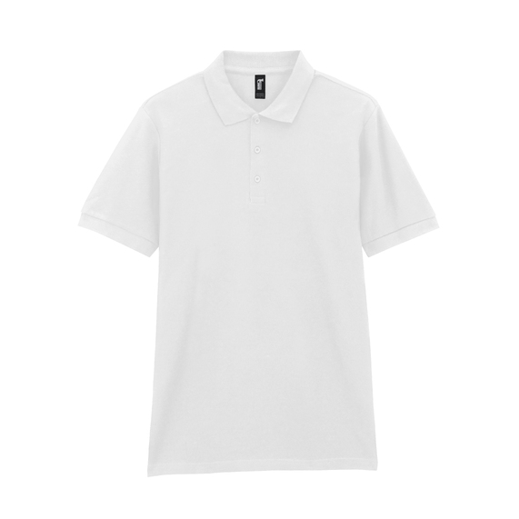 [Футболка поло PREMIUM COTTON ADULT DOUBLE PIQUE, БЕЛЫЙ 2XL]
