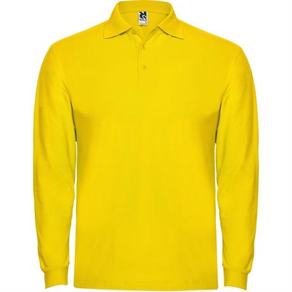 [Футболка поло ESTRELLA L/S мужская, ЖЕЛТЫЙ L]