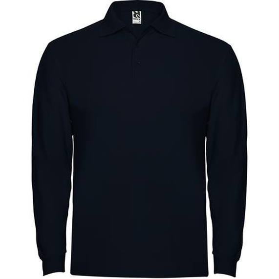 [Футболка поло ESTRELLA L/S мужская, МОРСКОЙ СИНИЙ L]