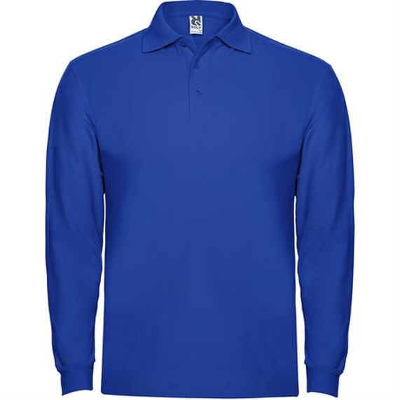 [Футболка поло ESTRELLA L/S мужская, КОРОЛЕВСКИЙ СИНИЙ 2XL]