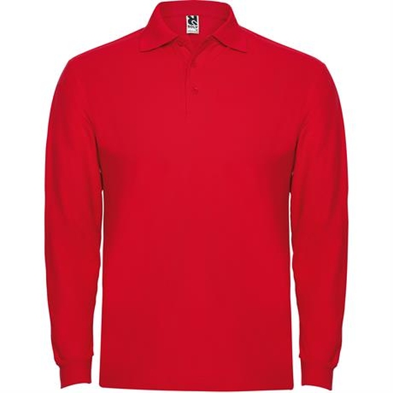 [Футболка поло ESTRELLA L/S мужская, КРАСНЫЙ 2XL]