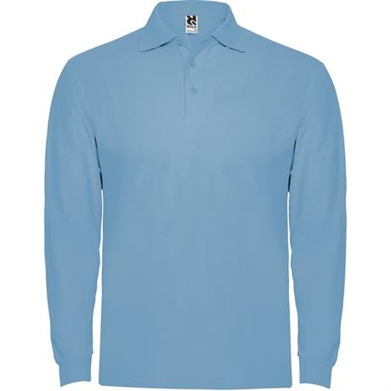 [Футболка поло ESTRELLA L/S мужская, НЕБЕСНО-ГОЛУБОЙ 3XL]