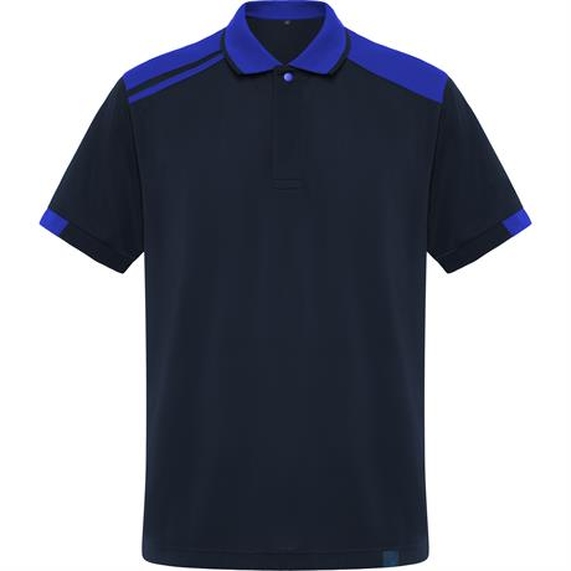 [Футболка поло SAMURAI мужская, МОРСКОЙ СИНИЙ/КОРОЛЕВСКИЙ СИНИЙ 3XL]