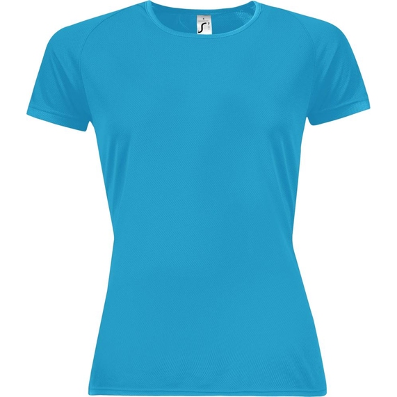 [Футболка женская Sporty Women 140 бирюзовая, размер S]