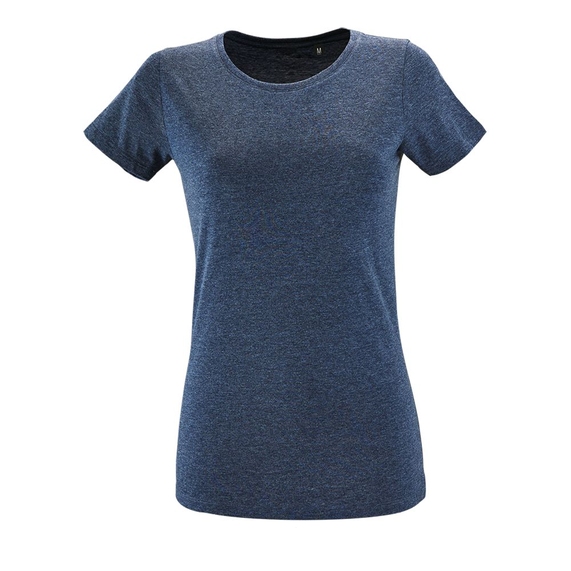 [Футболка женская Regent Fit Women синий меланж, размер L]