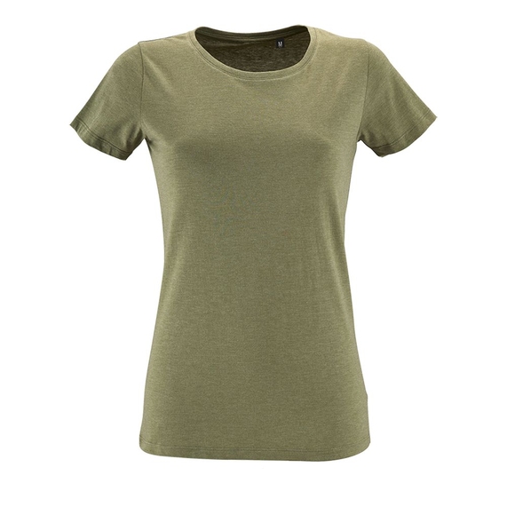 [Футболка женская Regent Fit Women меланж хаки, размер S]