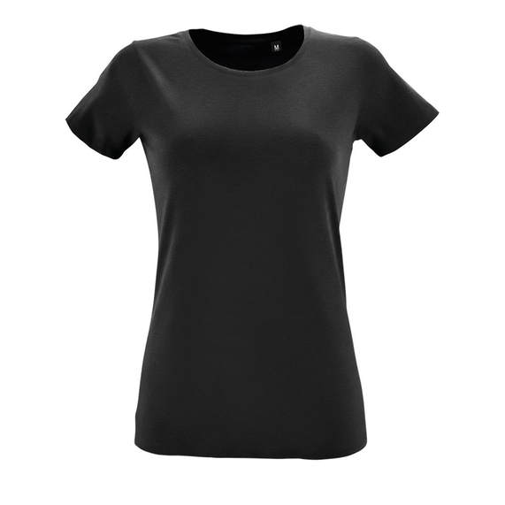 [Футболка женская Regent Fit Women черная, размер XXL]