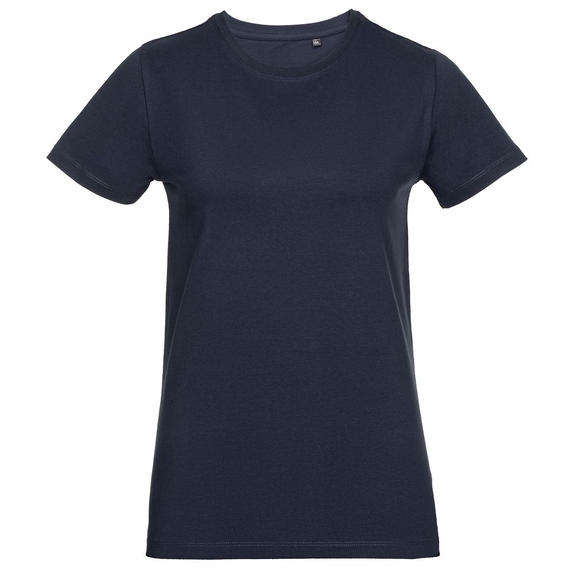 [Футболка женская T-bolka Stretch Light Lady, темно-синяя (navy), размер S]