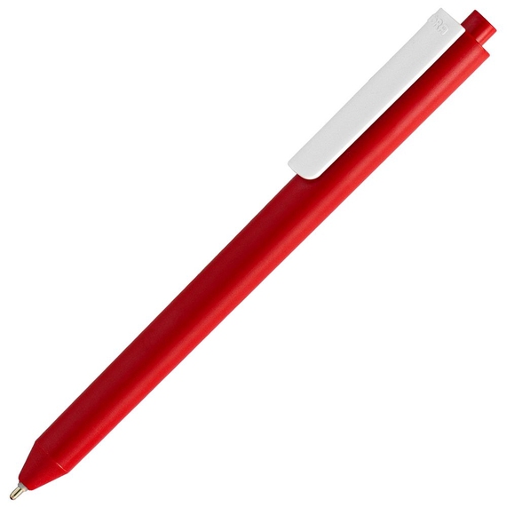[Ручка шариковая Pigra P03 Mat, красная с белым]
