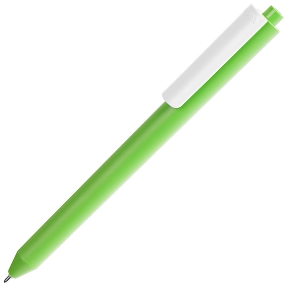 [Ручка шариковая Pigra P03 Mat, светло-зеленая с белым]