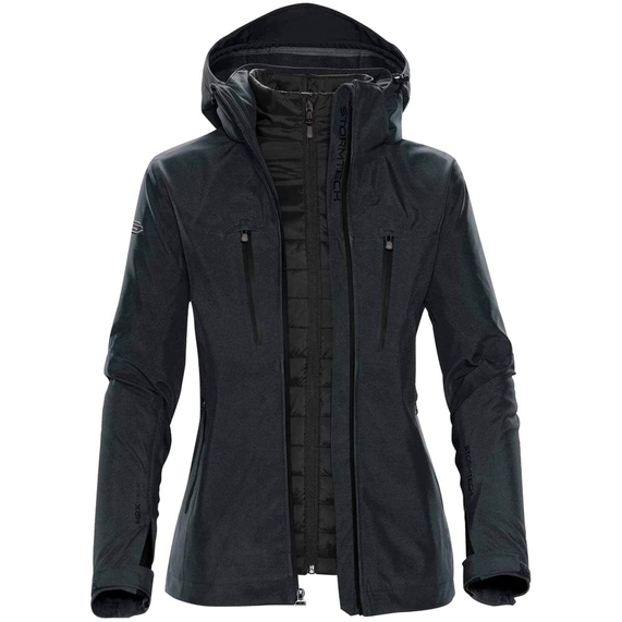 [Куртка-трансформер женская Matrix серая с черным, размер XL]