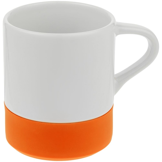 [Кружка с силиконовой подставкой Protege, оранжевая]