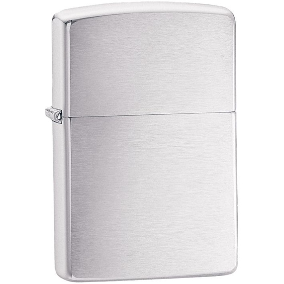 [Зажигалка Zippo Armor Brushed, матовая серебристая]