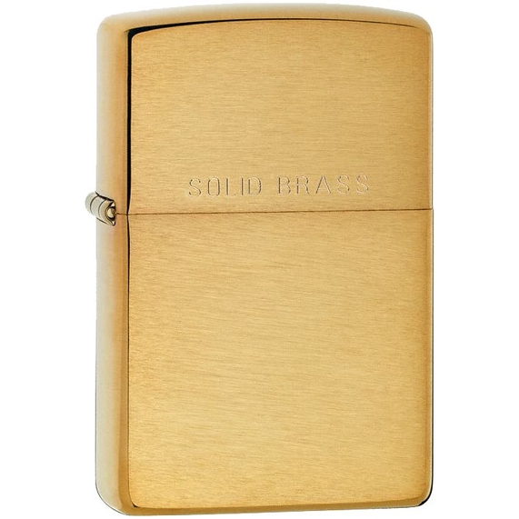 [Зажигалка Zippo Classic Brushed, золотистая]