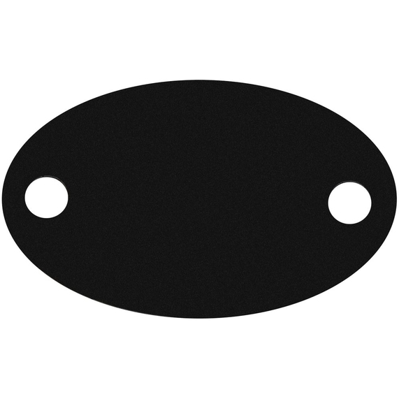 [Шильдик металлический Alfa Oval, черный]