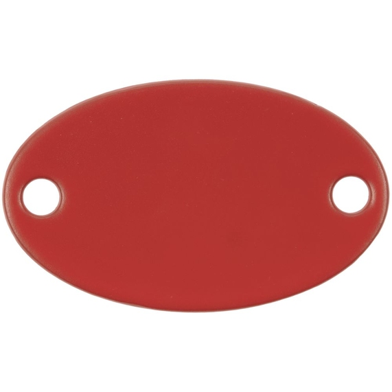 [Шильдик металлический Alfa Oval, красный]