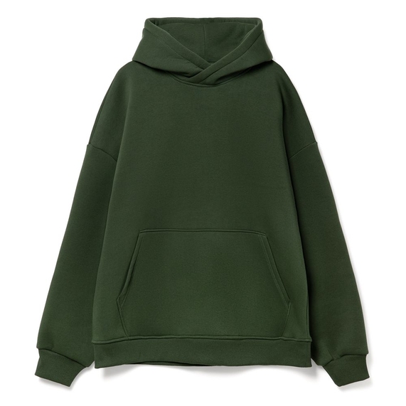[Худи Kulonga Oversize, темно-зеленое, размер 3XL/4XL]