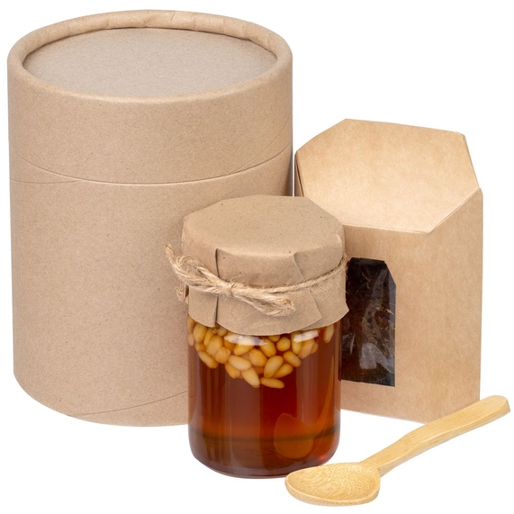 [Набор Honey Fields, мед с кедровыми орехами]