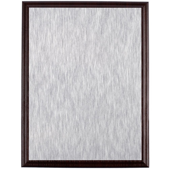 [Плакетка Plaque, большая, вишня с серебристой пластиной]