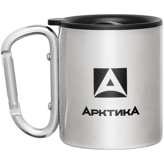 [Термокружка с карабином «Арктика 300», стальная]