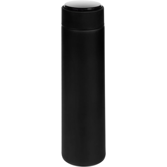 [Смарт-бутылка с заменяемой батарейкой Long Therm Soft Touch, черная]
