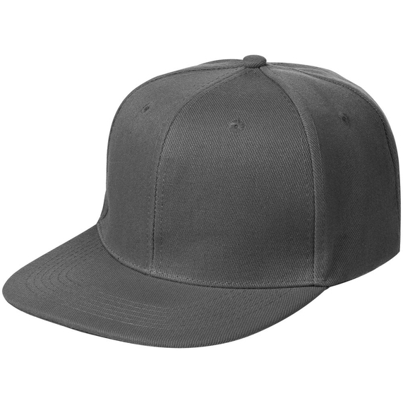 [Бейсболка Snapback с прямым козырьком, серая]
