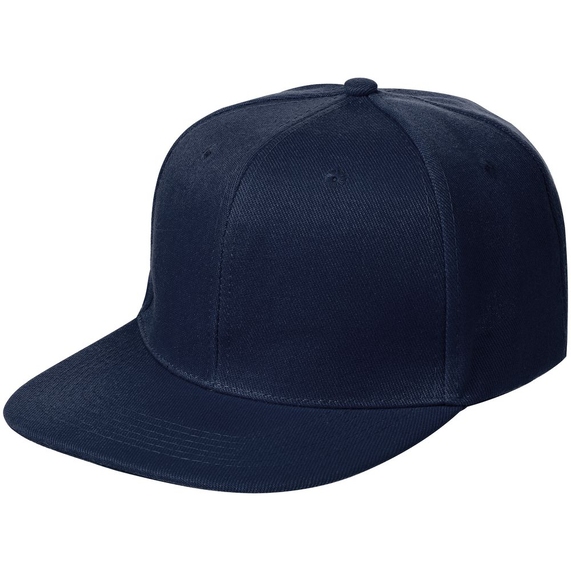 [Бейсболка Snapback с прямым козырьком, темно-синяя]