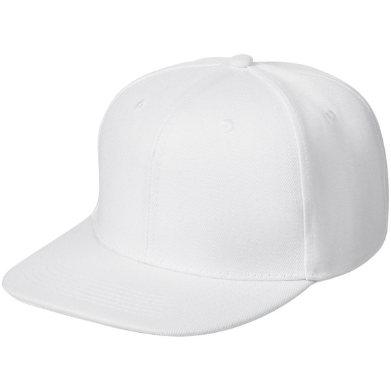 [Бейсболка Snapback с прямым козырьком, белая]