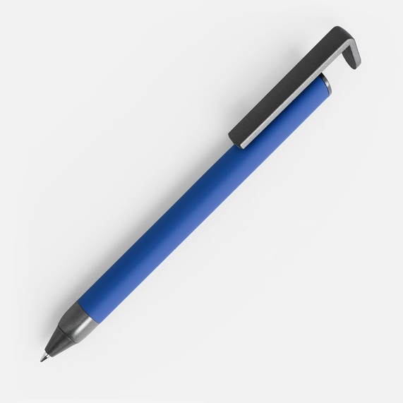 [Ручка шариковая Standic с подставкой для телефона, синяя]