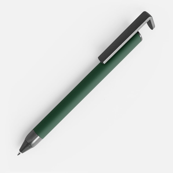 [Ручка шариковая Standic с подставкой для телефона, зеленая]
