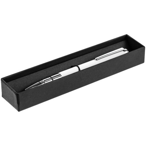 [Ручка шариковая Kugel Gunmetal, белая]
