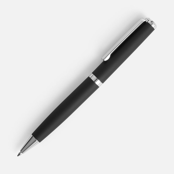 [Ручка шариковая Inkish Chrome в футляре, черная]
