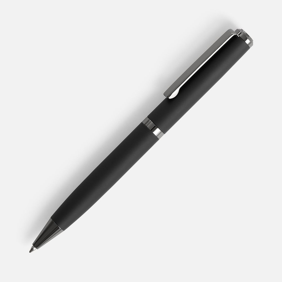 [Ручка шариковая Inkish Gunmetal в футляре, черная]