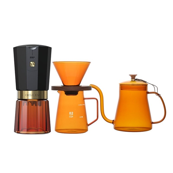 [Кофейный набор Amber Coffee Maker Set, оранжевый с черным]