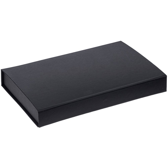 [Коробка Silk с ложементом под ежедневник 10x16 см, аккумулятор и ручку, черная]